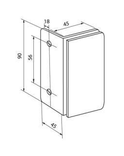 CSF507 Winkelverbinder, G-W, 90 Grad