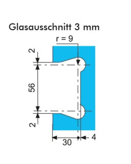 CSF620.EF Duschtürband, G-W, 90 Grad