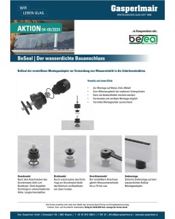 Aktion April bis Juni 2024 - BeSeal Der Wasserdichte Bauanschluss