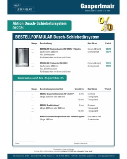 Aktion Dusch-Schiebetürsystem 09/2024