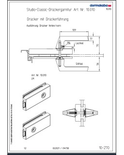STUDIO Classic Drückergarnitur, Drückerführung, F150