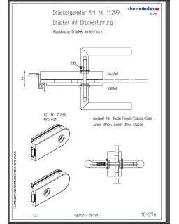 STUDIO Rondo Drückergarnitur, Drückerführung, Rundform, F150