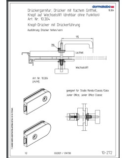 STUDIO Rondo Drückergarnitur, Drückerführung, Drücker/Knopf, F150