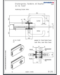 STUDIO Rondo Drückergarnitur, mit Rosetten, Rundform, F150