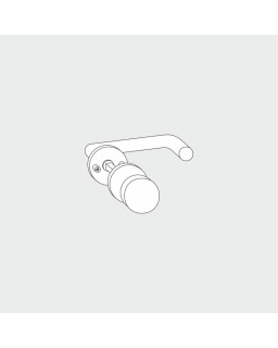 Wechselgarnitur, Drücker/Knopf, mit Rosette, F150