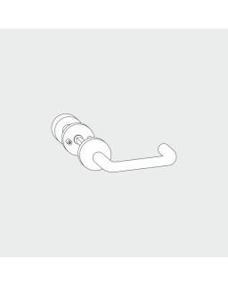 Drücker/Knopf Garnitur, mit Rosetten, mit Funkt., F150