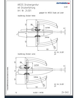 ARCOS - Drückergarnitur, F157