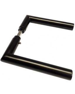 Gehrungsdrückerpaar, schwarz matt