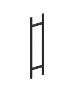 Stangengriffpaar, Ø 25 mm, Niro Schwarz matt, Länge 700mm