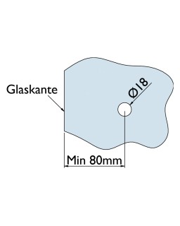 Schraubbare Griffmuschel 6402, DM 65mm, Edelstahl